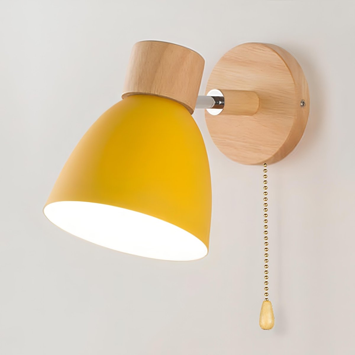 Viroa™ Houten Wandlamp | Moderne Scandinavische Wandverlichting met Trekschakelaar