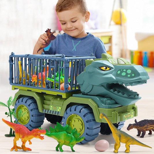 DinoTruck™ Speelgoedtruck met Dino's - Interactief Bouwspeelgoed voor Kinderen