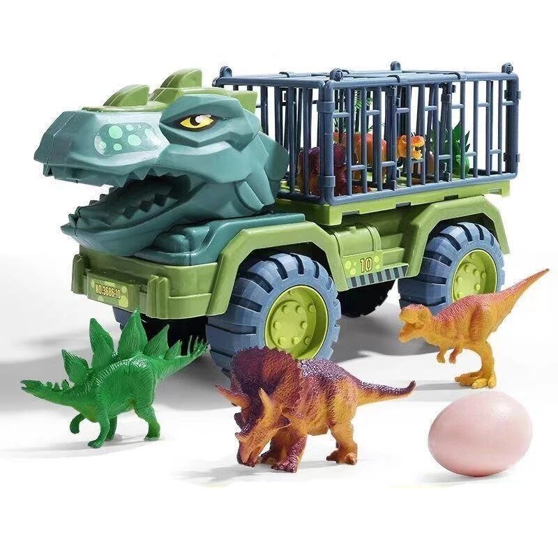 DinoTruck™ Speelgoedtruck met Dino's - Interactief Bouwspeelgoed voor Kinderen