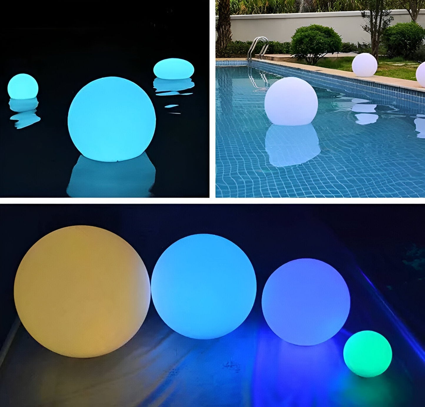 GlimmerGlow™ Kleurenwisselende LED Bollen | Waterdichte Zwevende Verlichting voor Buiten