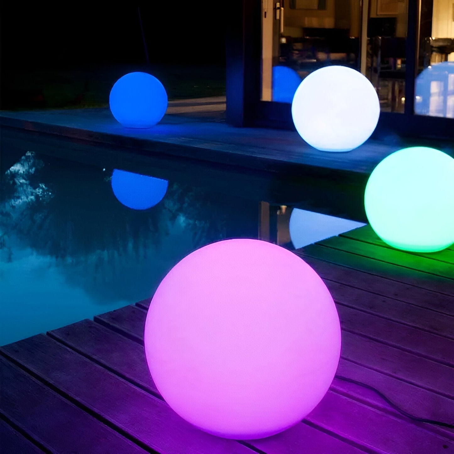 GlimmerGlow™ Kleurenwisselende LED Bollen | Waterdichte Zwevende Verlichting voor Buiten