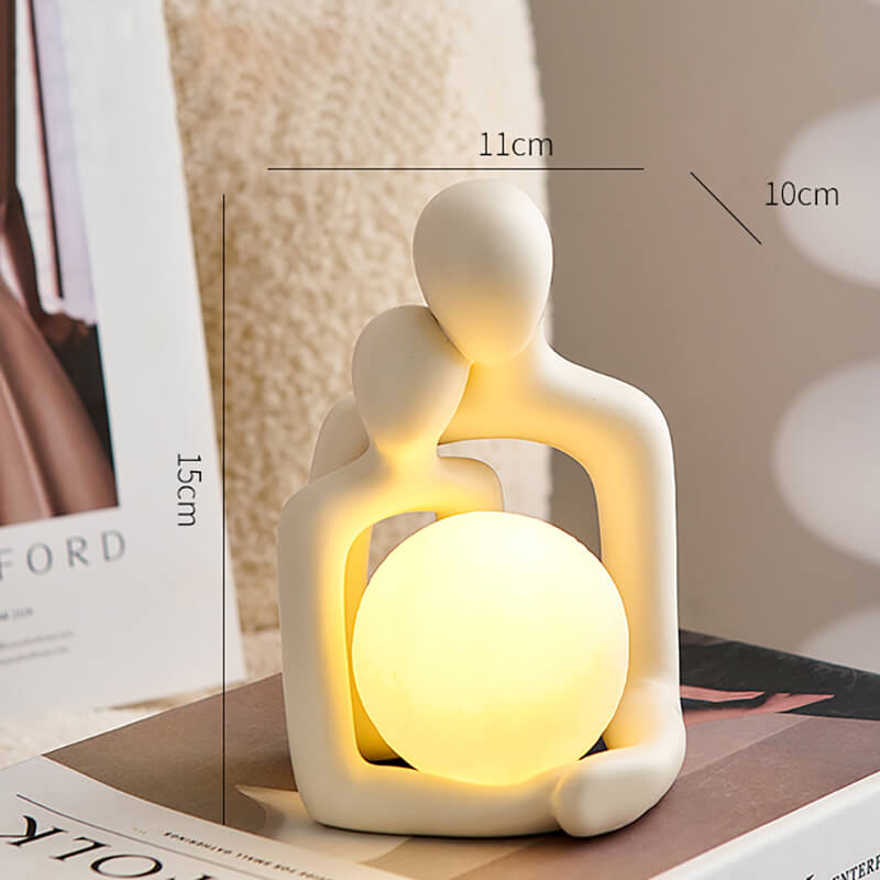 Ceramic Hug Nachtlamp | Romantische LED Sfeerverlichting voor Slaapkamers