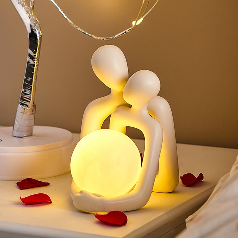 Ceramic Hug Nachtlamp | Romantische LED Sfeerverlichting voor Slaapkamers