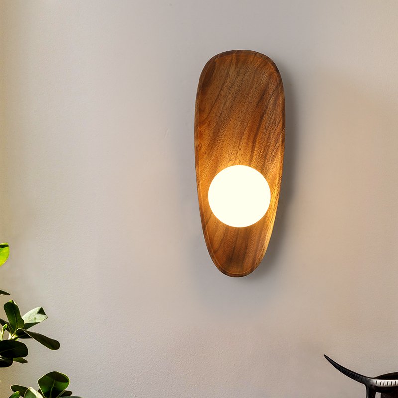 TimberGlow™ Houten Wandlamp – Natuurlijke Warmte & Energiezuinige LED Verlichting voor Elke Kamer