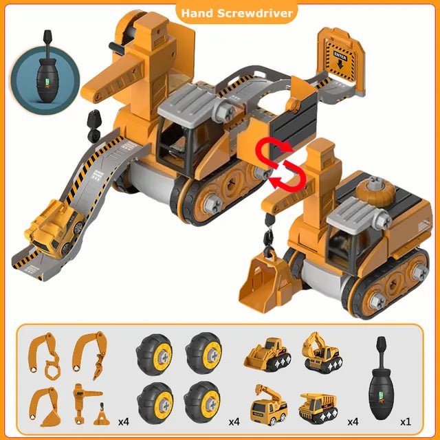 BuildMaster™ Bouw Voertuig Speelset | Educatief Speelgoed voor Kinderen