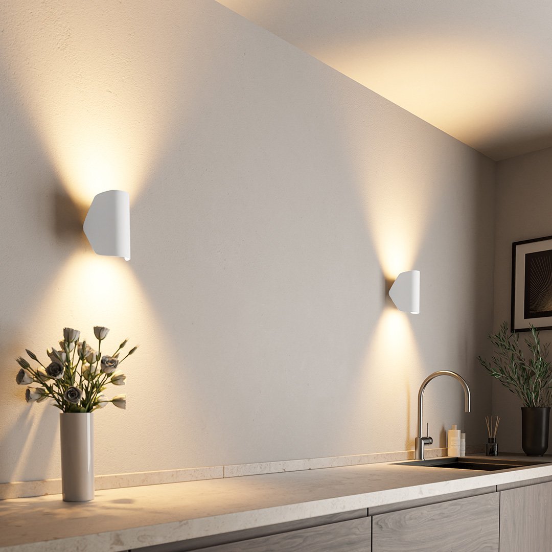 Buiten LED Wandlamp met Warme Verlichting - Weerbestendige Moderne Sfeerverlichting