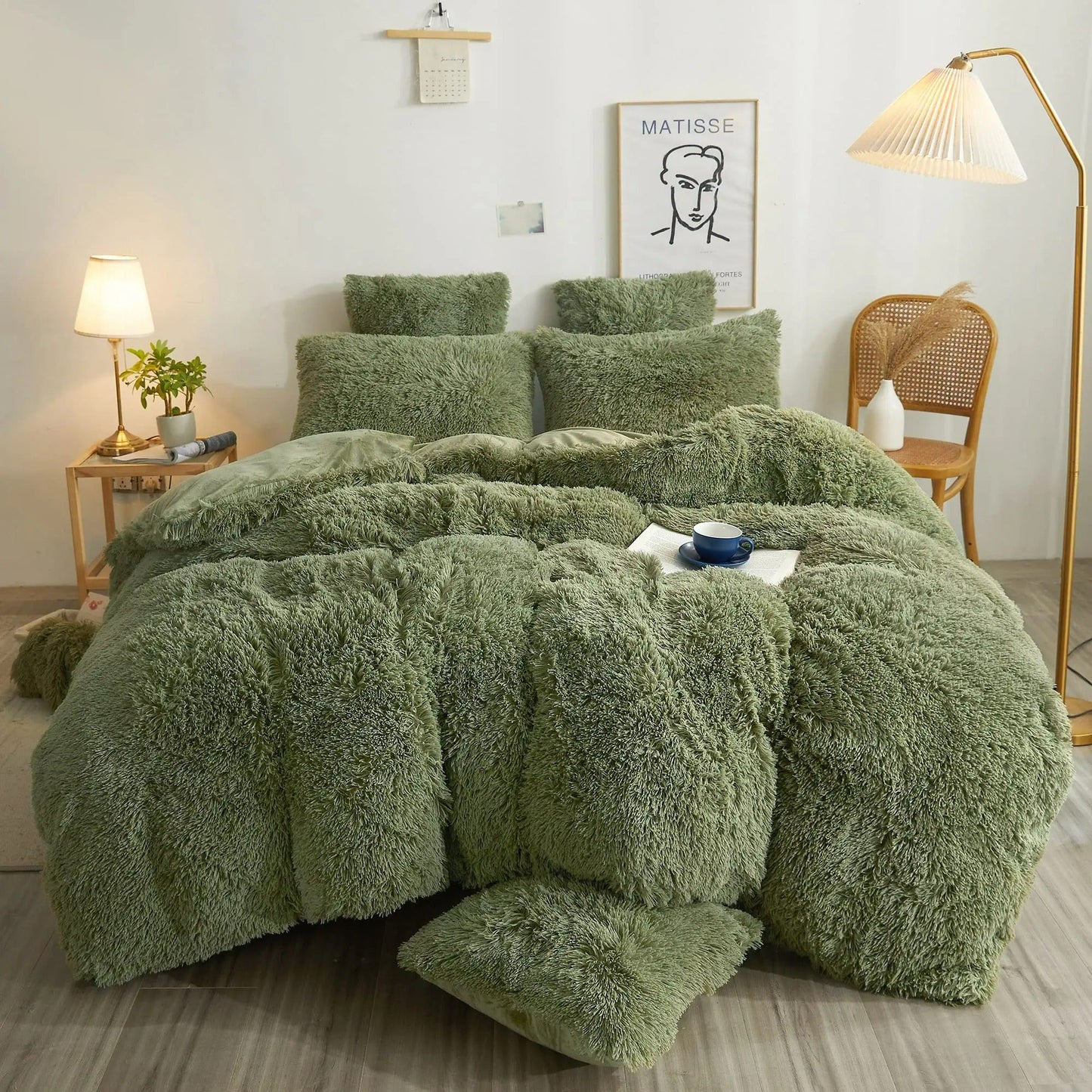 Luxe Ultra Zachte Fluwelen Dekbedovertrekset - 3-delige Fluffy Beddengoed Set