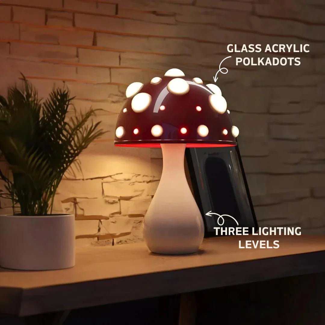 Moderne Paddenstoel Tafellamp - Dimbare LED Lamp voor Sfeerverlichting