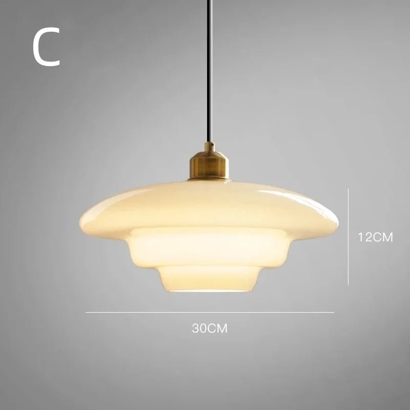 Nebulaa Glazen Hanglamp - Minimalistische Scandinavische Verlichting voor Eetkamer en Keuken