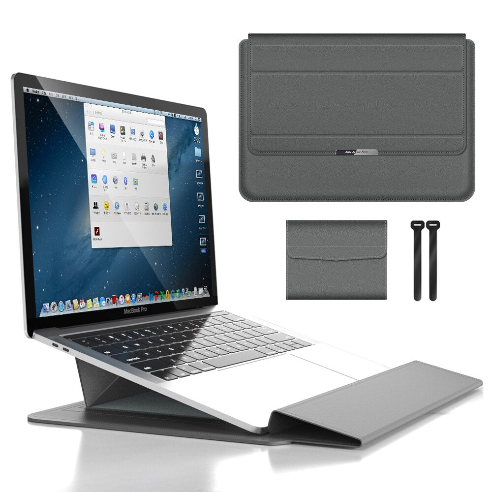 SafeGuard Laptop Sleeve - Waterdichte Schokbestendige Laptoptas Met Standaard