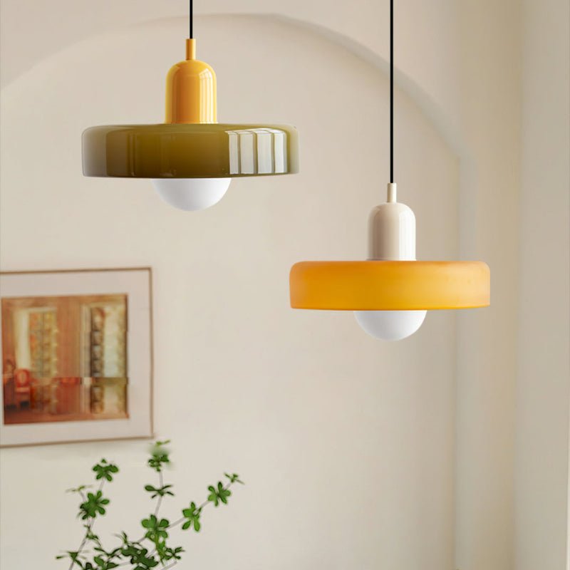 Bauhuis Glazen Hanglamp – Modern en Kleurrijk Design voor Woonkamer of Eetkamer