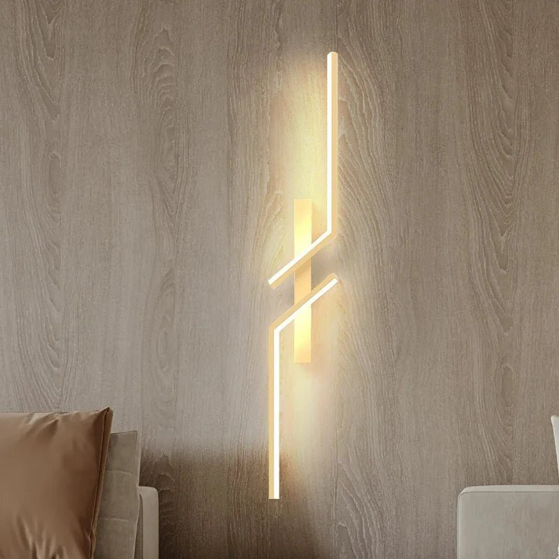 Creatieve LED Wandlamp met Stripontwerp | Modern Design en Dimbaar Licht in 3 Kleuren