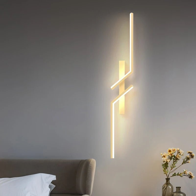 Creatieve LED Wandlamp met Stripontwerp | Modern Design en Dimbaar Licht in 3 Kleuren