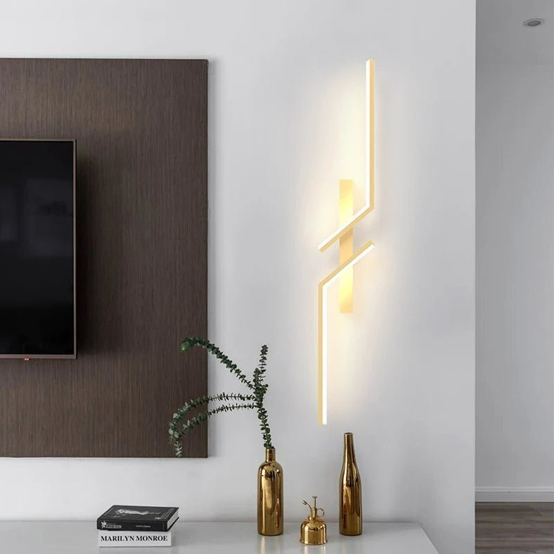 Creatieve LED Wandlamp met Stripontwerp | Modern Design en Dimbaar Licht in 3 Kleuren