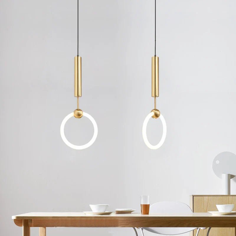 Moderne Ringvormige LED Hanglamp - Minimalistische Plafondverlichting voor Woonkamer en Slaapkamer