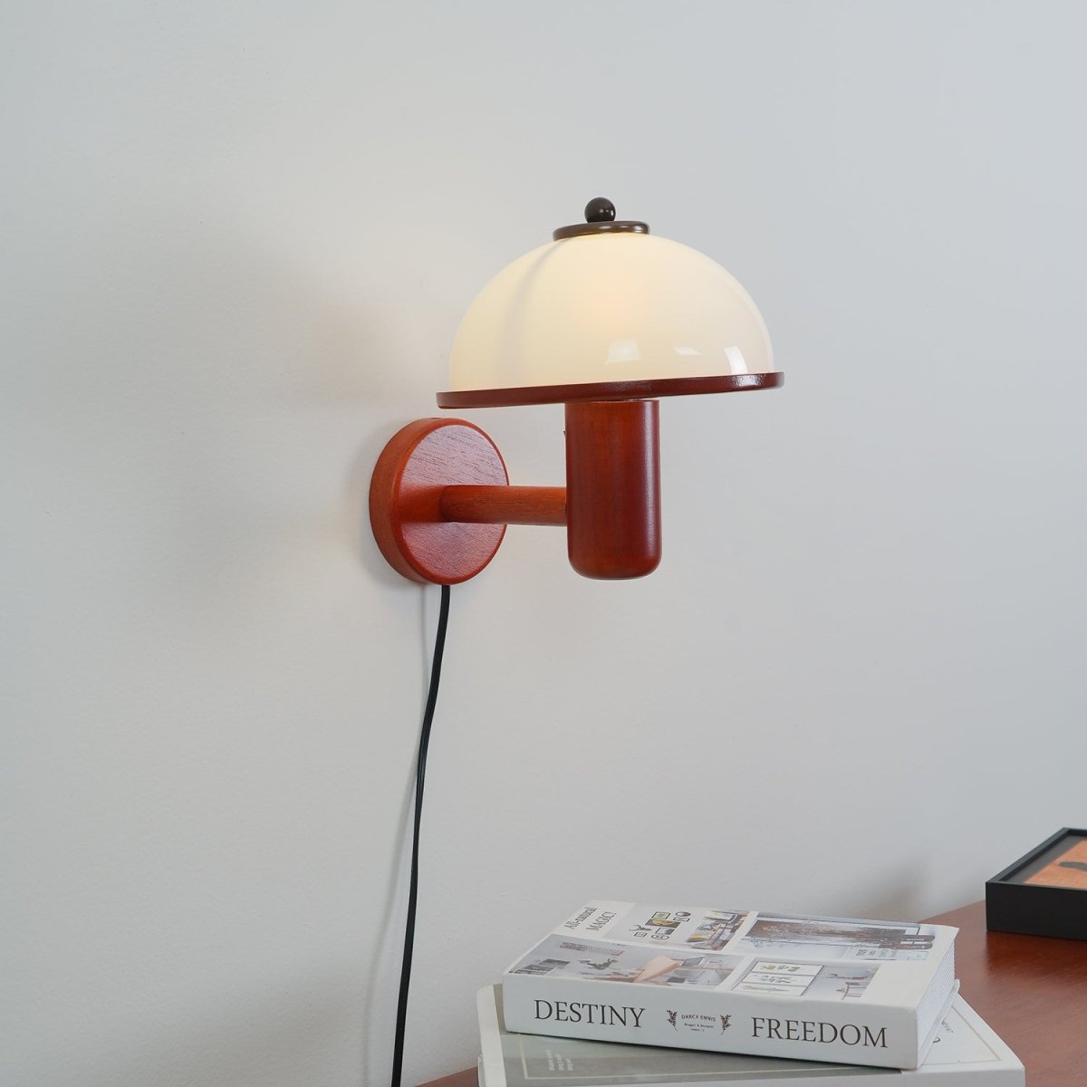 Retro Houten Wandlamp - Sfeervolle Vintage Lamp Voor Woonkamer en Slaapkamer