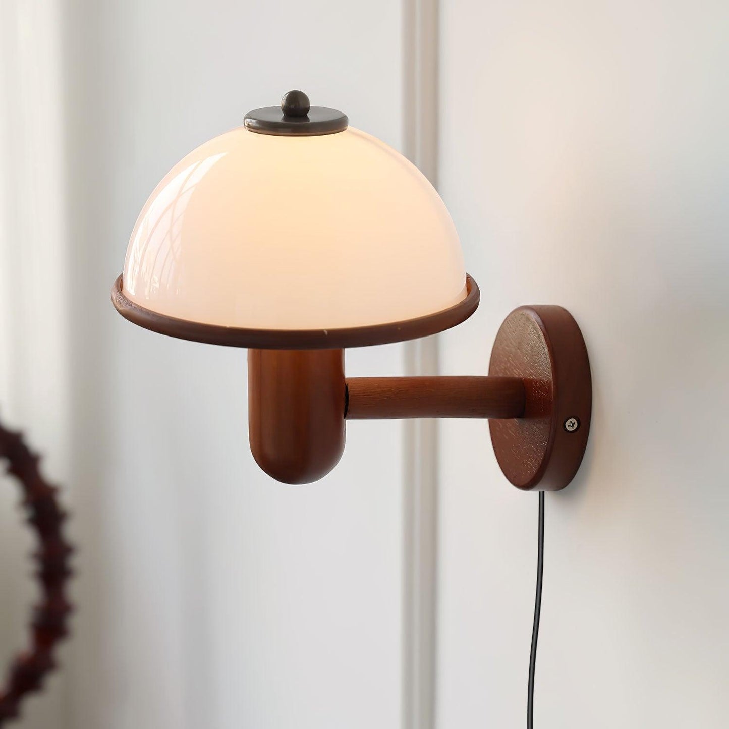 Retro Houten Wandlamp - Sfeervolle Vintage Lamp Voor Woonkamer en Slaapkamer