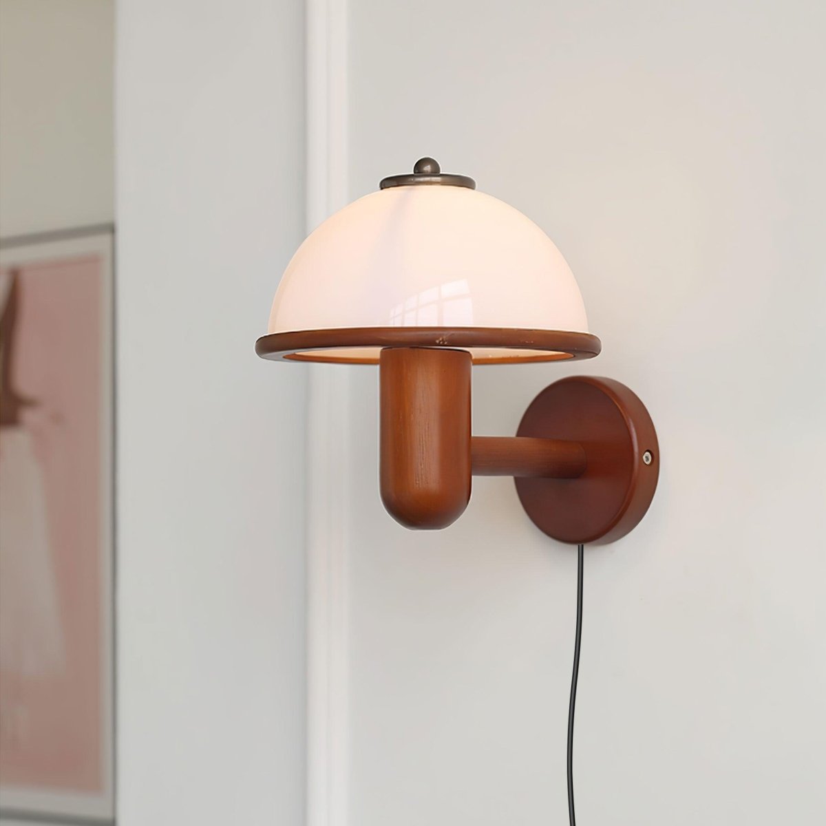 Retro Houten Wandlamp - Sfeervolle Vintage Lamp Voor Woonkamer en Slaapkamer