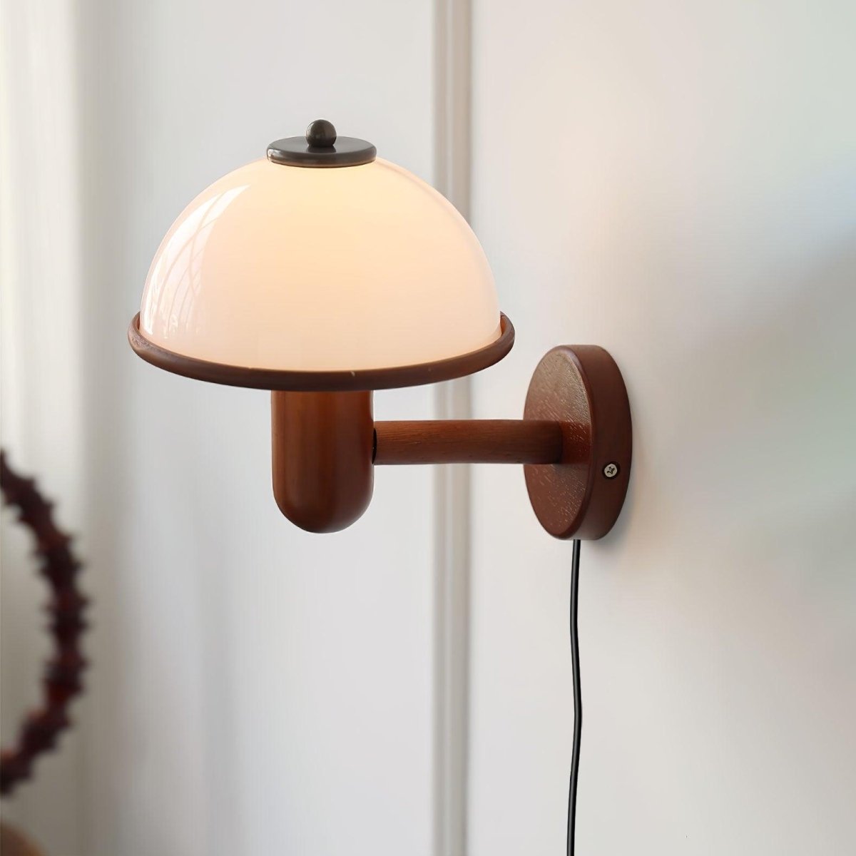 Retro Houten Wandlamp - Sfeervolle Vintage Lamp Voor Woonkamer en Slaapkamer