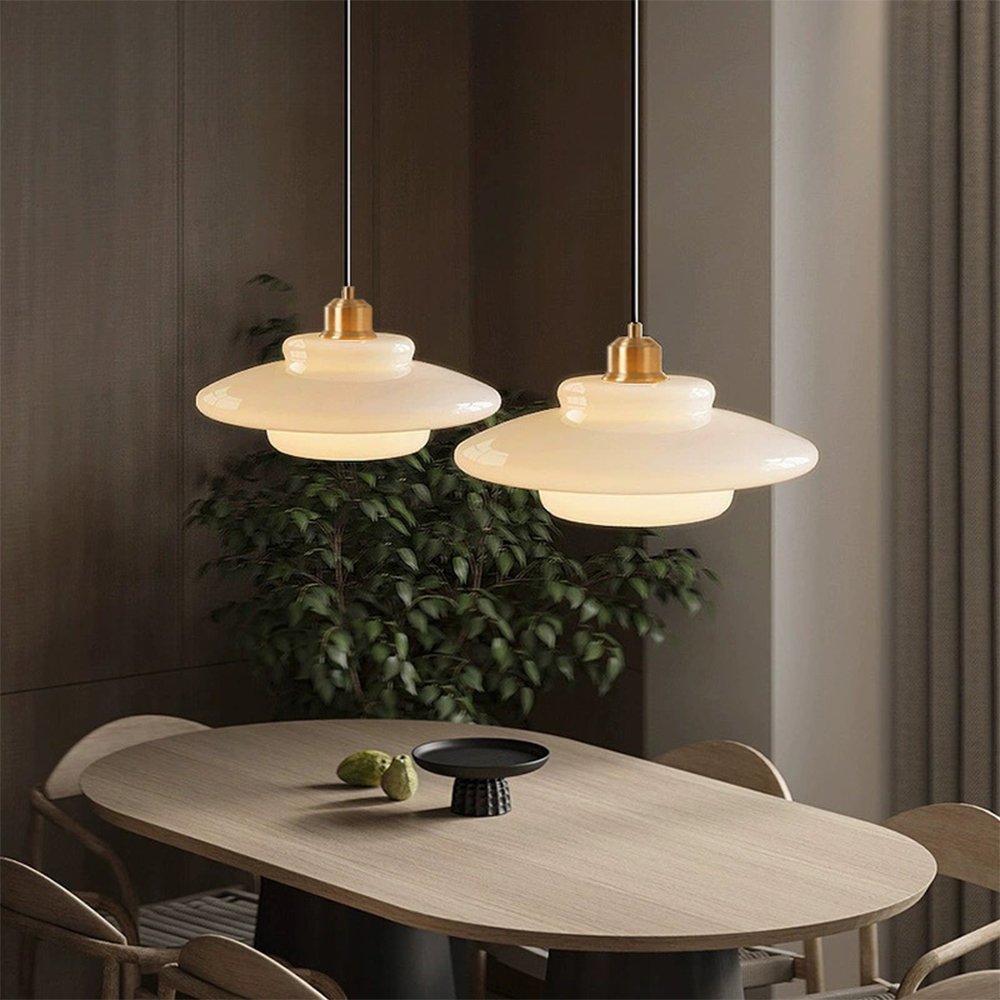 Nebulaa Glazen Hanglamp - Minimalistische Scandinavische Verlichting voor Eetkamer en Keuken