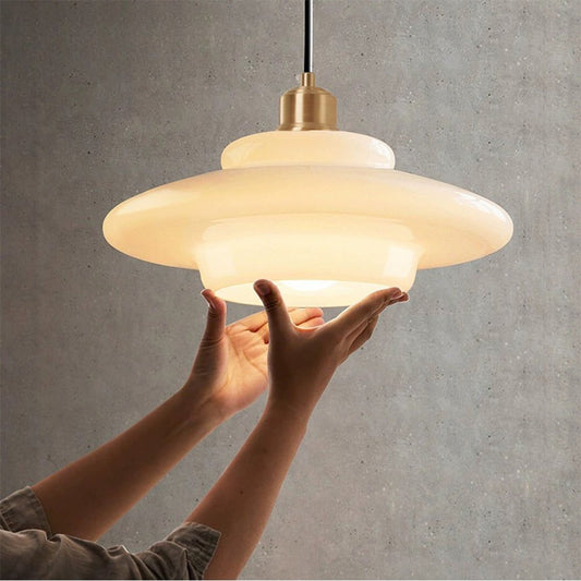 Nebulaa Glazen Hanglamp - Minimalistische Scandinavische Verlichting voor Eetkamer en Keuken