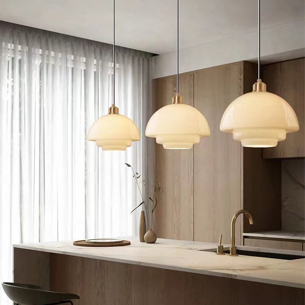 Nebulaa Glazen Hanglamp - Minimalistische Scandinavische Verlichting voor Eetkamer en Keuken