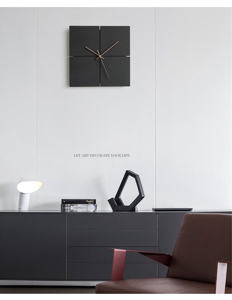 Minimalistische Stille Wandklok voor Woonkamer