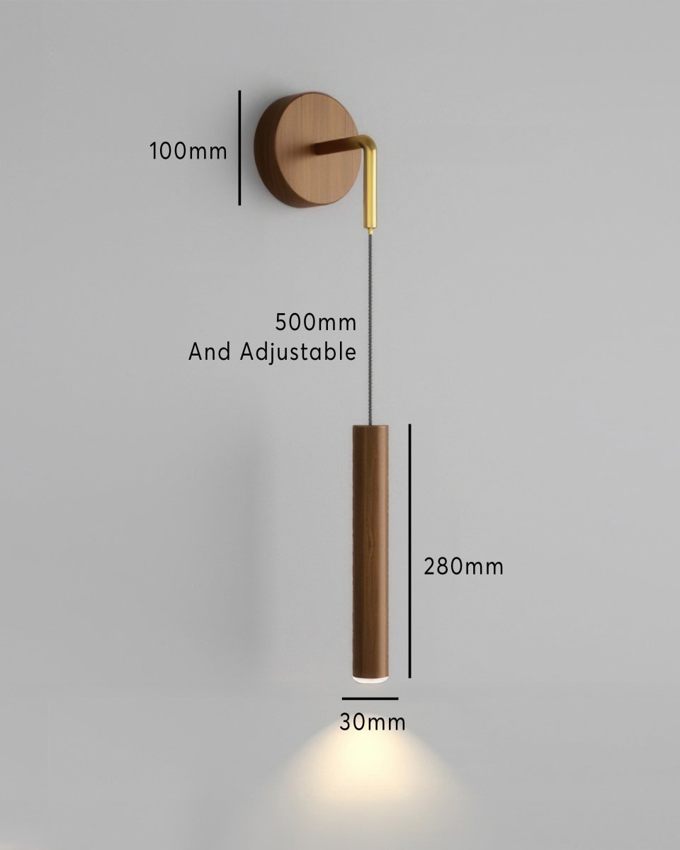 Luminara Cylinder Muurlamp - Moderne LED Wandlamp voor Slaapkamer en Woonkamer