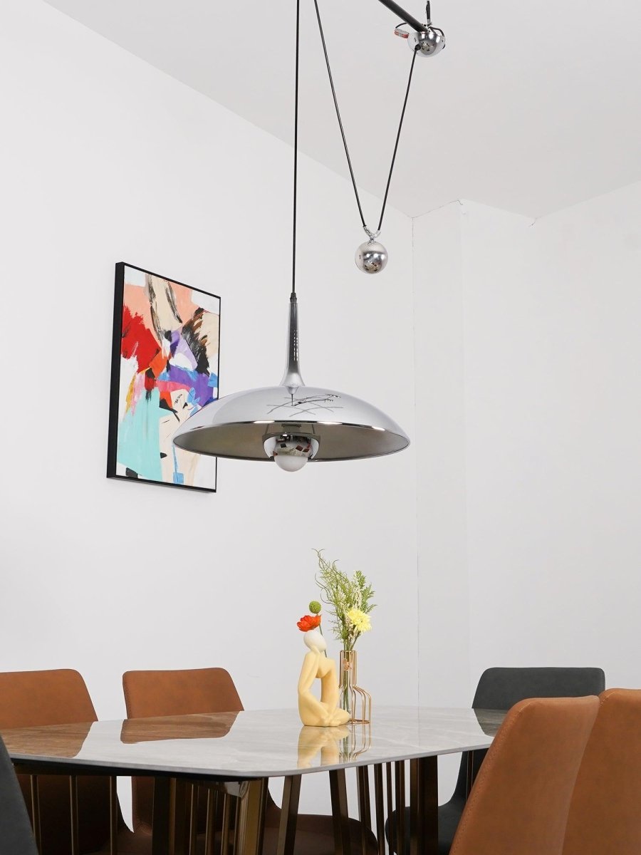 Unieke Hanglamp Met Goudkleurige Accenten - Moderne Verstelbare Plafondlamp