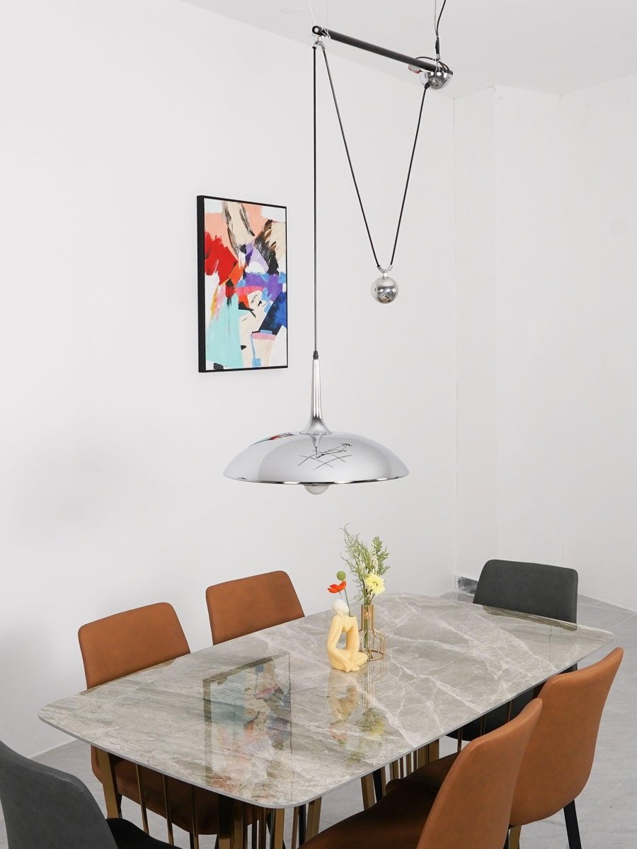 Unieke Hanglamp Met Goudkleurige Accenten - Moderne Verstelbare Plafondlamp