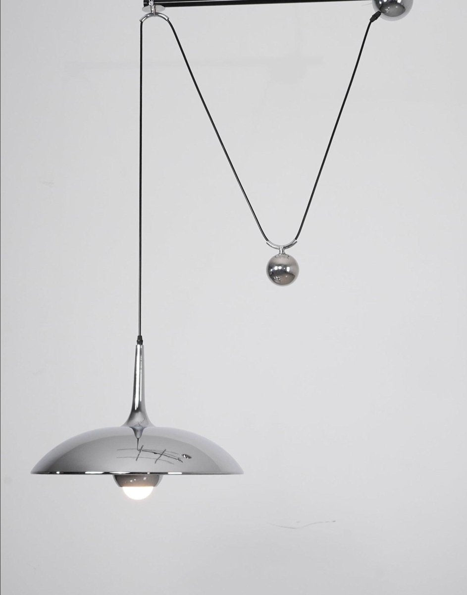 Unieke Hanglamp Met Goudkleurige Accenten - Moderne Verstelbare Plafondlamp