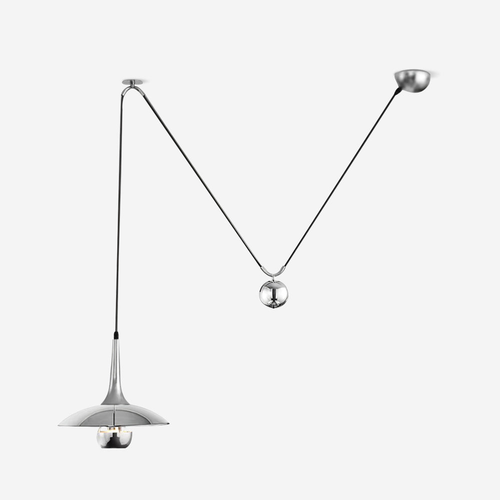 Unieke Hanglamp Met Goudkleurige Accenten - Moderne Verstelbare Plafondlamp