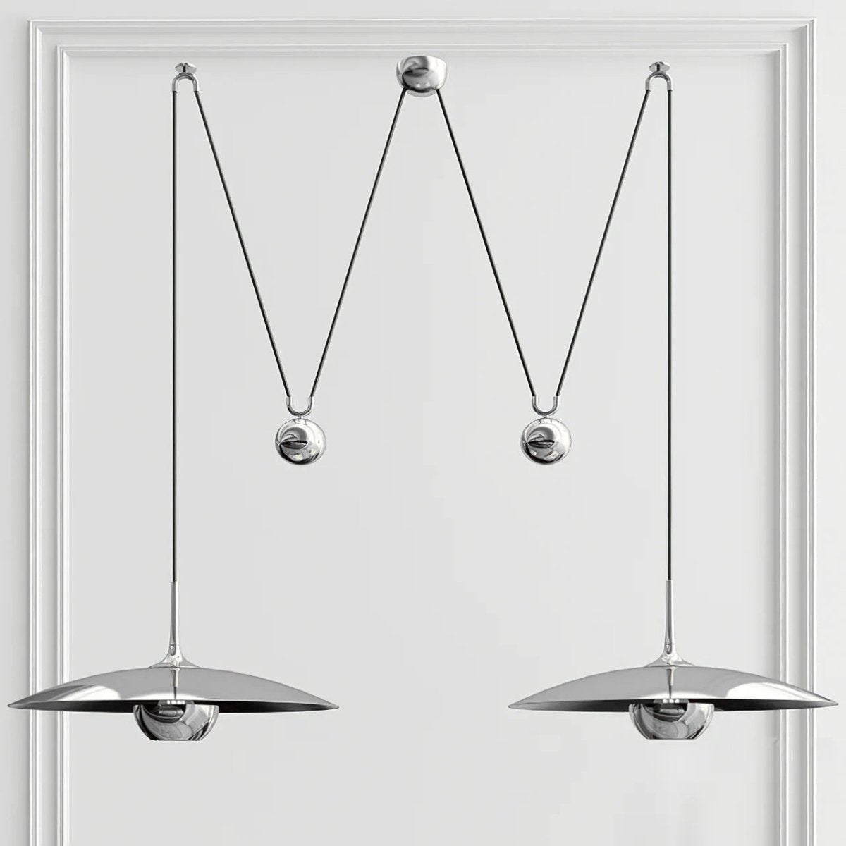 Unieke Hanglamp Met Goudkleurige Accenten - Moderne Verstelbare Plafondlamp