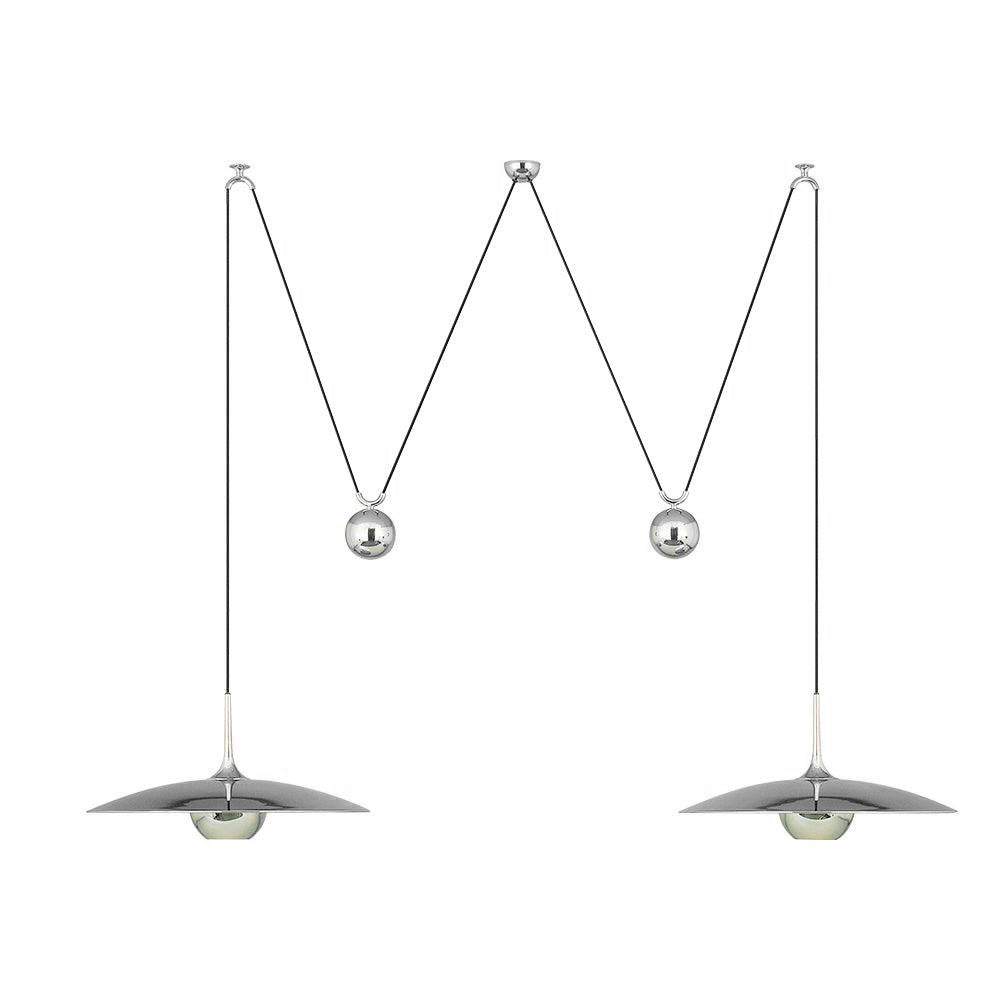 Unieke Hanglamp Met Goudkleurige Accenten - Moderne Verstelbare Plafondlamp