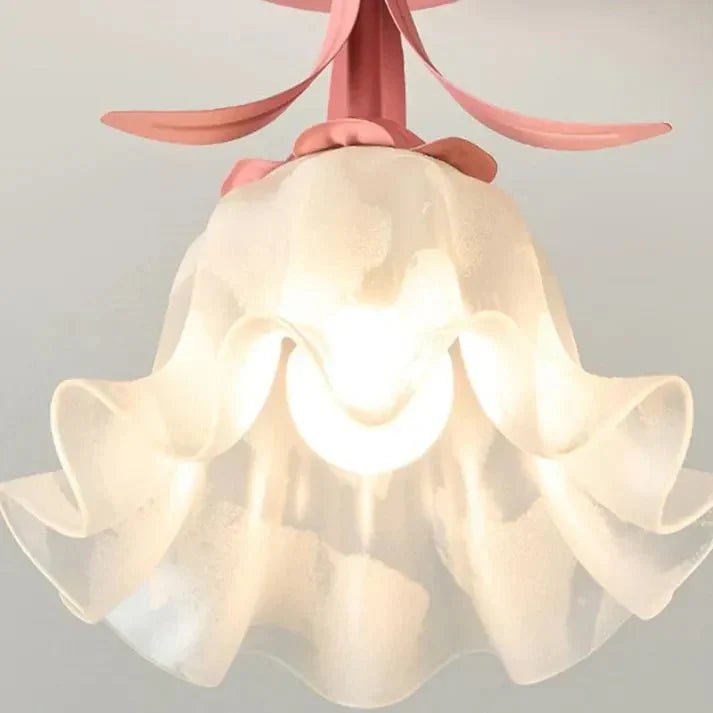 TiffaBloom™ Tiffany Plafondlamp - Vintage Bloemen Design met Glas-in-lood