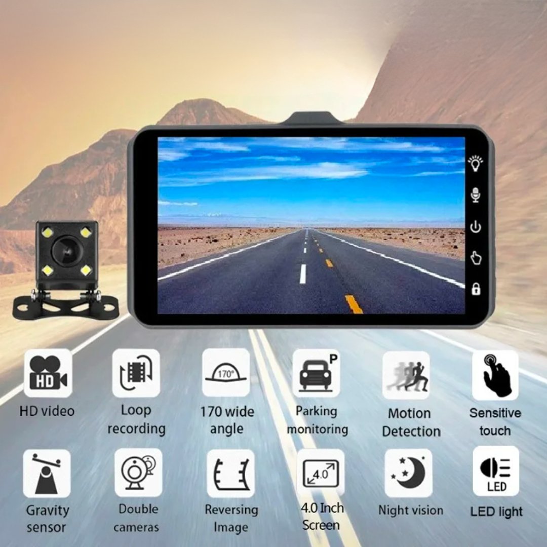 ClearDrive™ Full HD Dashcam – GPS, G-Sensor & 170° Groothoeklens