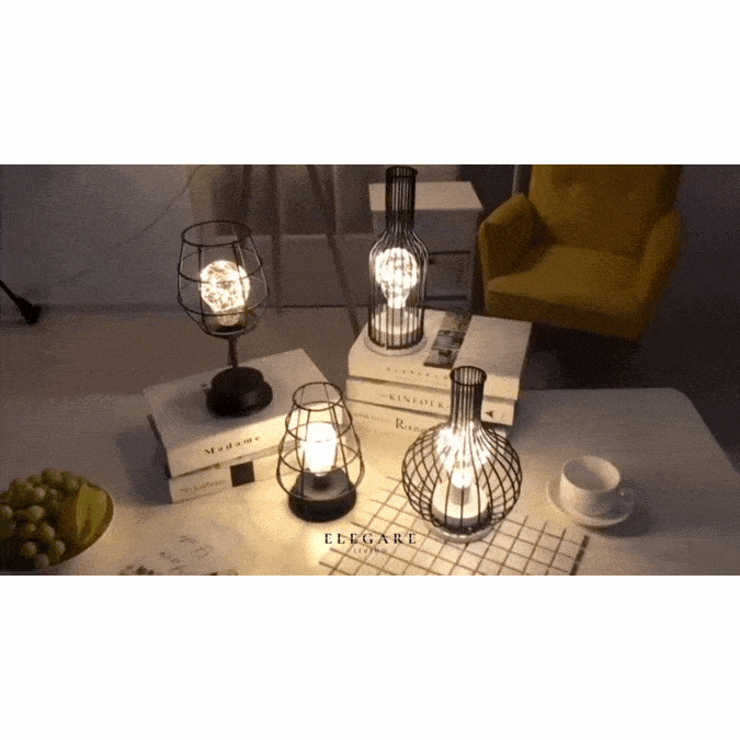 Retro LED Tafellamp - Vintage Stijl Schrijf- en Leeslamp met DC-Aansluiting