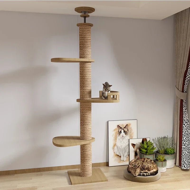 PurrPalace™ Kattenboom met Hangmat | Luxe Krabpaal voor Katten