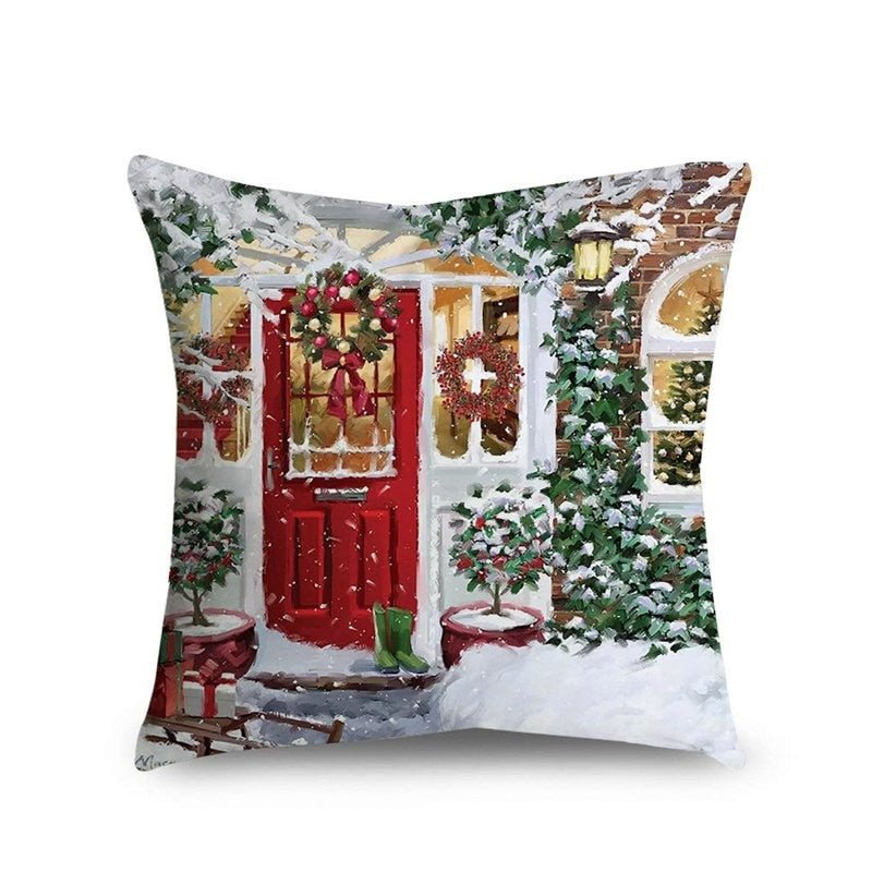 Kerst Kussenhoes – Sfeervolle 45x45 cm Kussenhoezen voor Kerstdecoratie