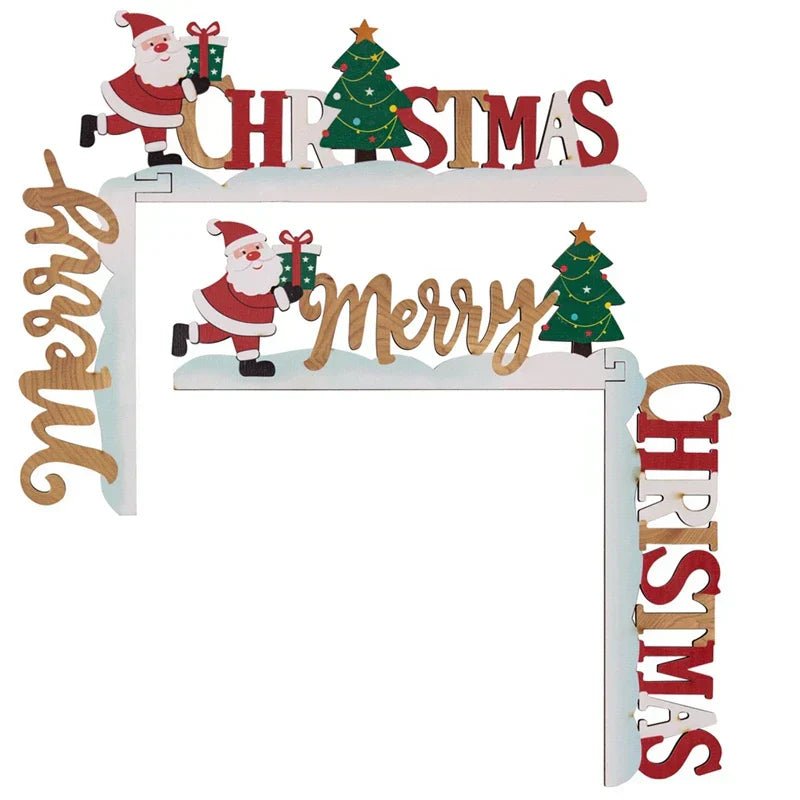 DecoraFrame™ Houten Kerstdecoratie | Personalisatie voor Deur en Muur