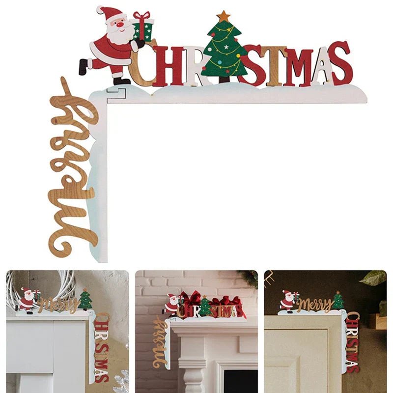 DecoraFrame™ Houten Kerstdecoratie | Personalisatie voor Deur en Muur