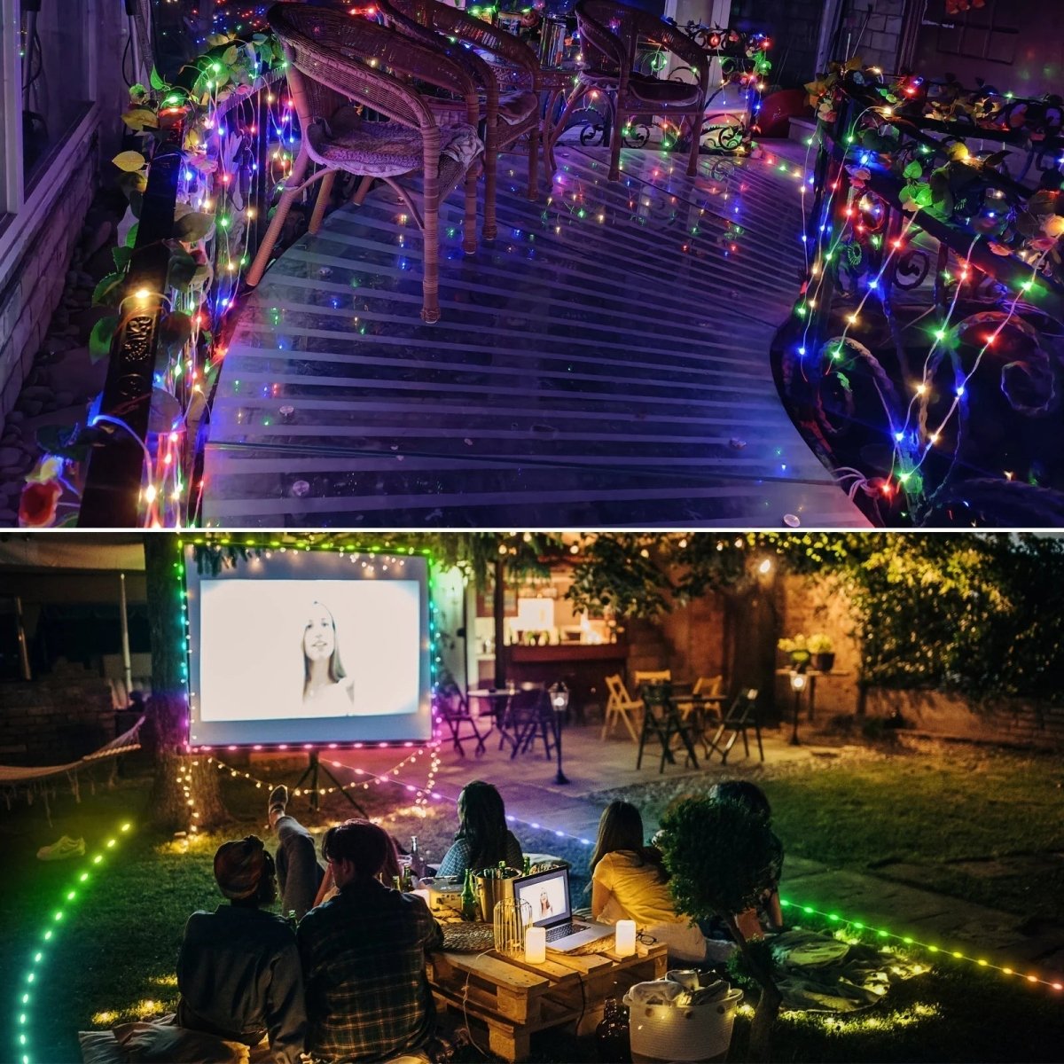 GlowBright™ LED Kerstverlichting – Kleurveranderende Lichtslang met App & Afstandsbediening