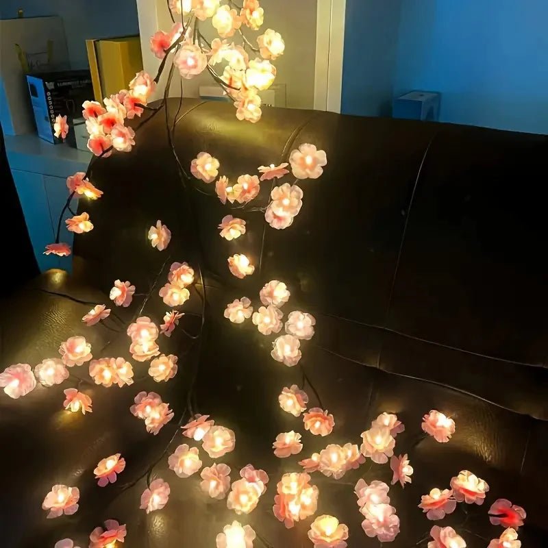 BlossomGlow™ Sakura LED Lichtslinger – LED Bloemenverlichting met 8 Lichtmodi