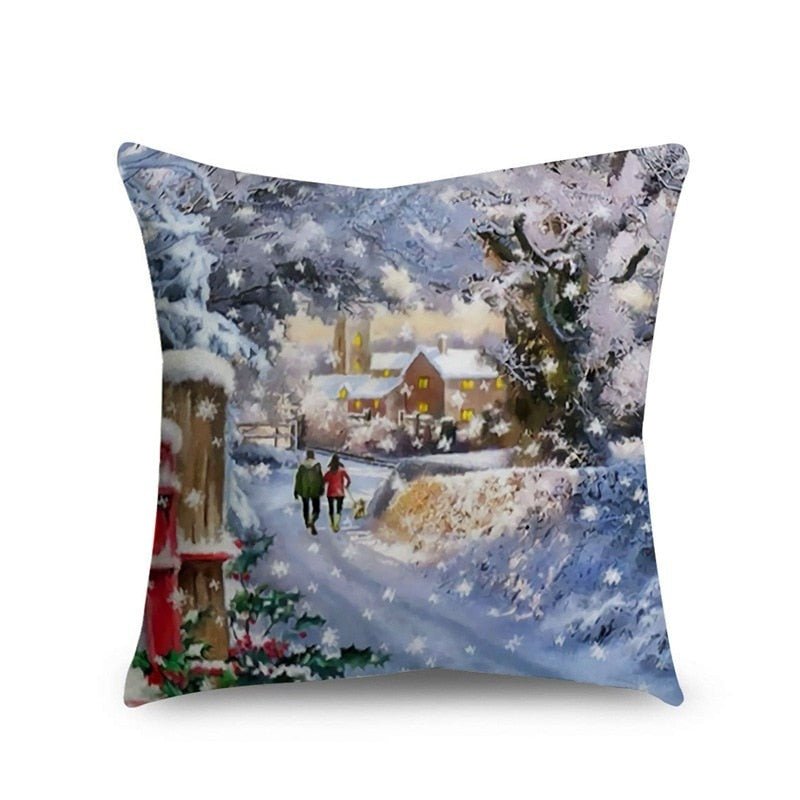 Kerst Kussenhoes – Sfeervolle 45x45 cm Kussenhoezen voor Kerstdecoratie