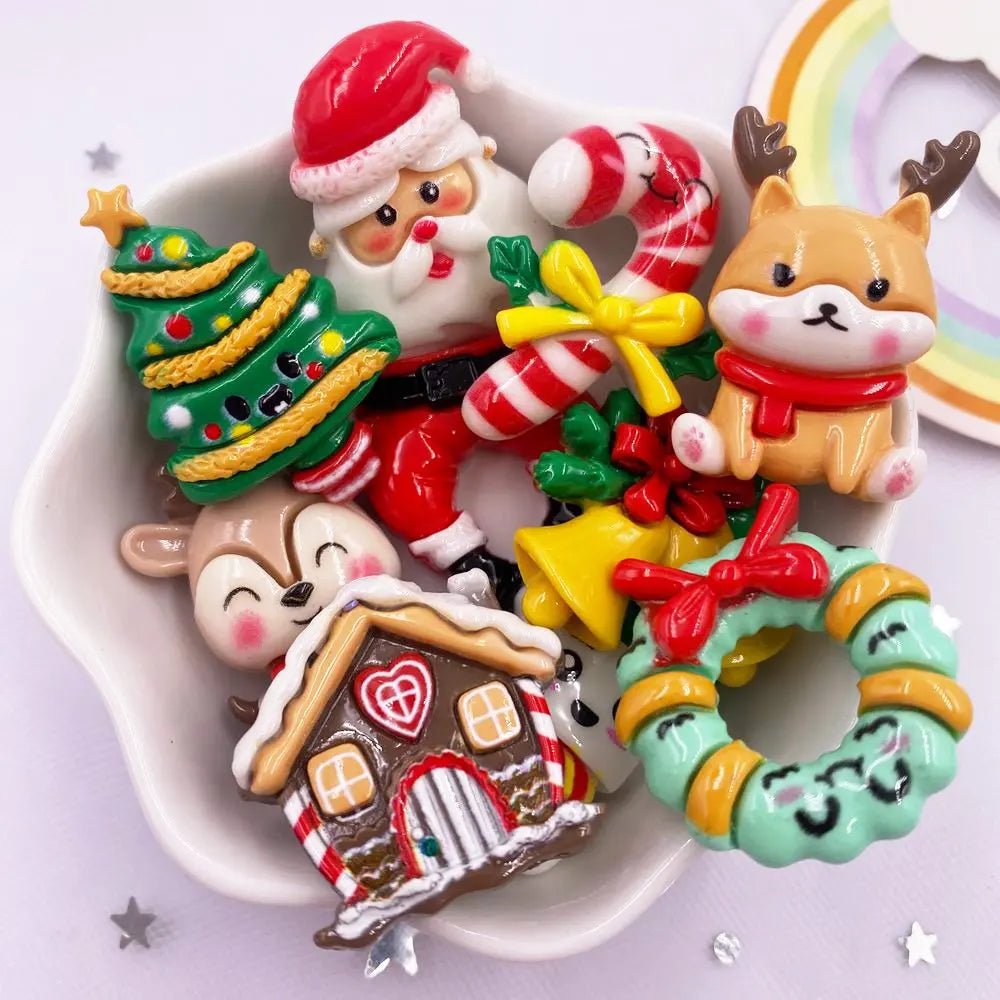 Festrio Kerstfiguren Set – 10 Schattige Decoraties voor Kerst Knutselen en DIY