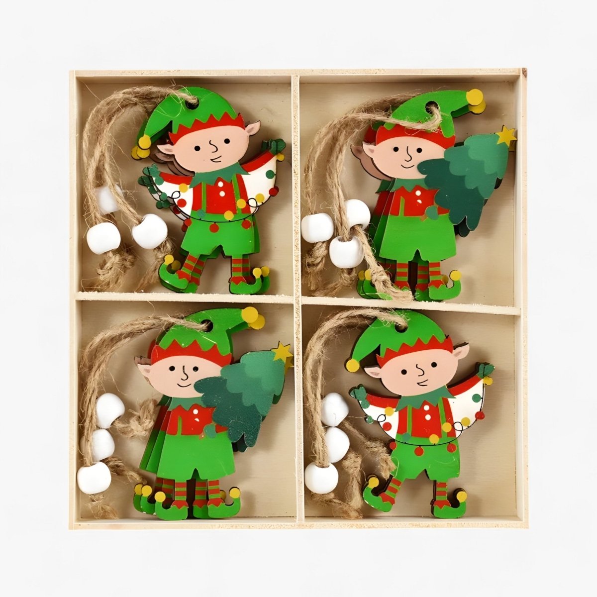 GingerJoy™ Kerstdecoratie – Charmante Gingerbread Man Versiering voor de Kerstboom