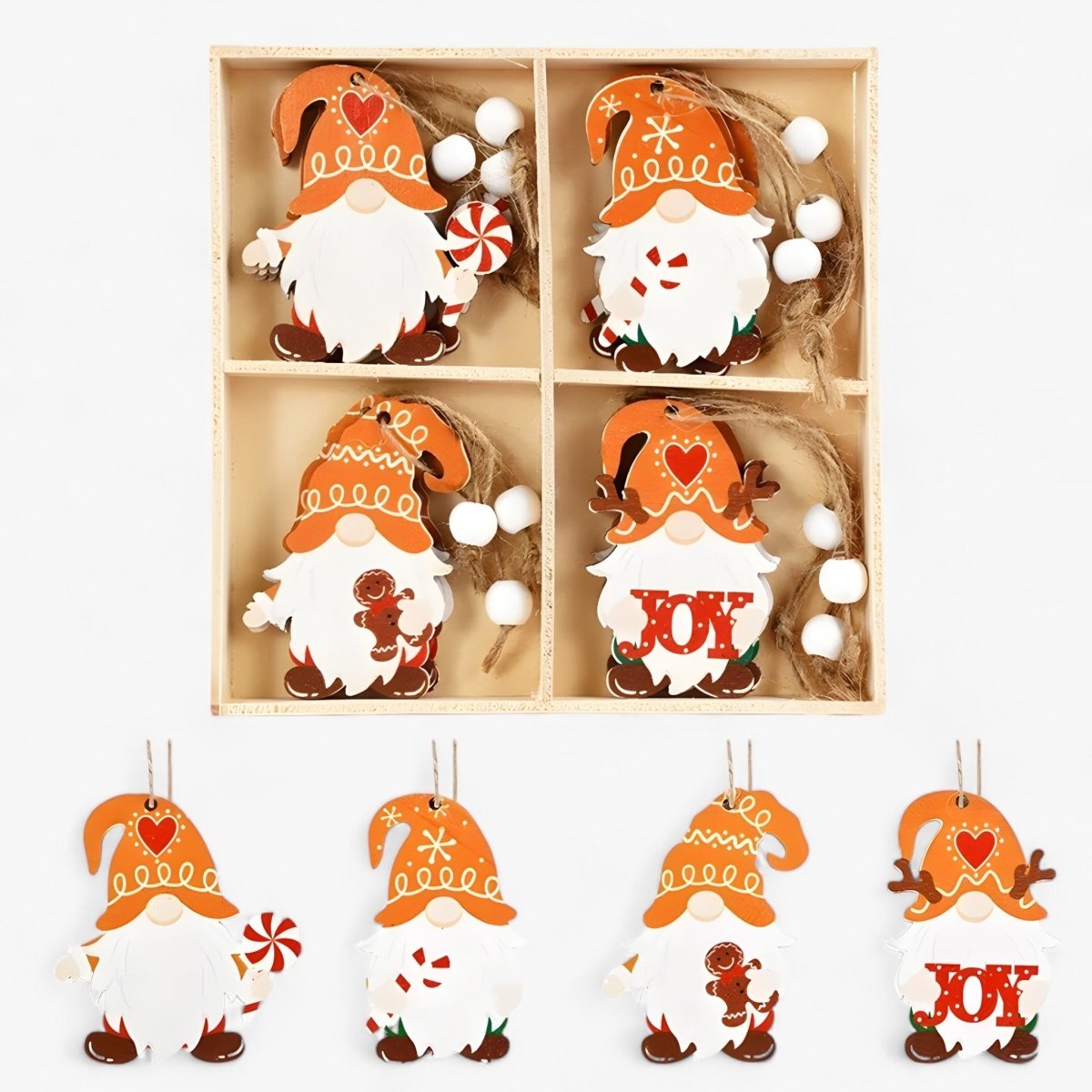 GingerJoy™ Kerstdecoratie – Charmante Gingerbread Man Versiering voor de Kerstboom