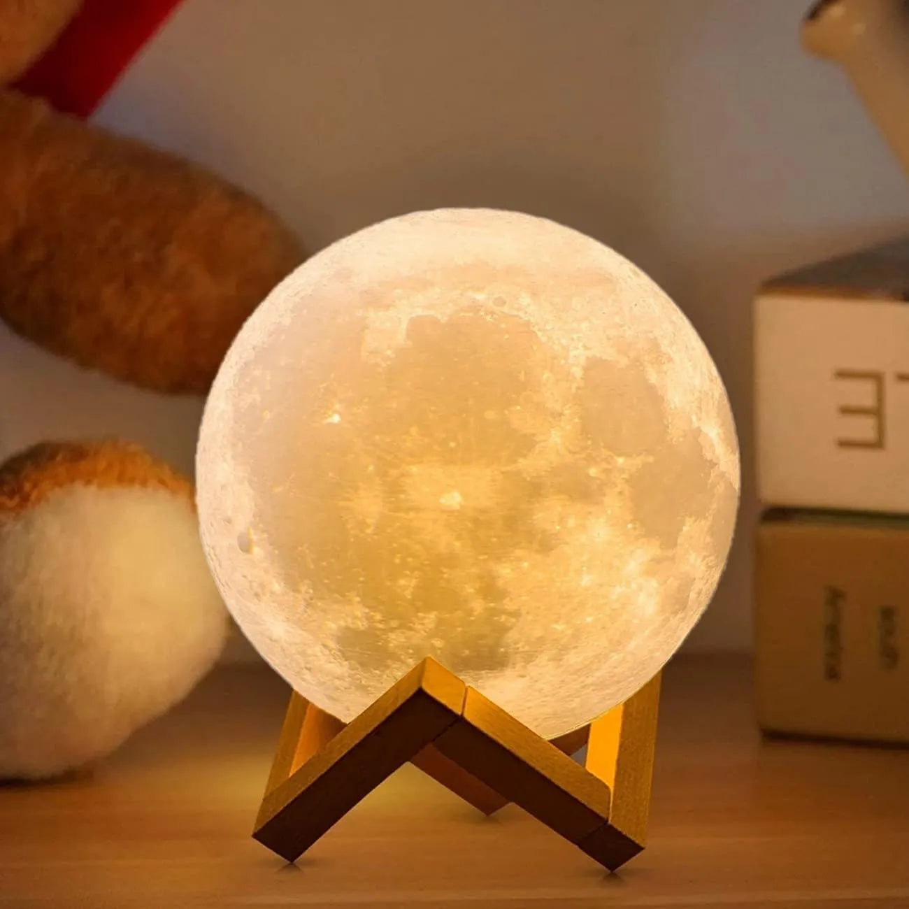 Luna 3D LED Maanlamp - Galaxy Tafellamp en Nachtverlichting