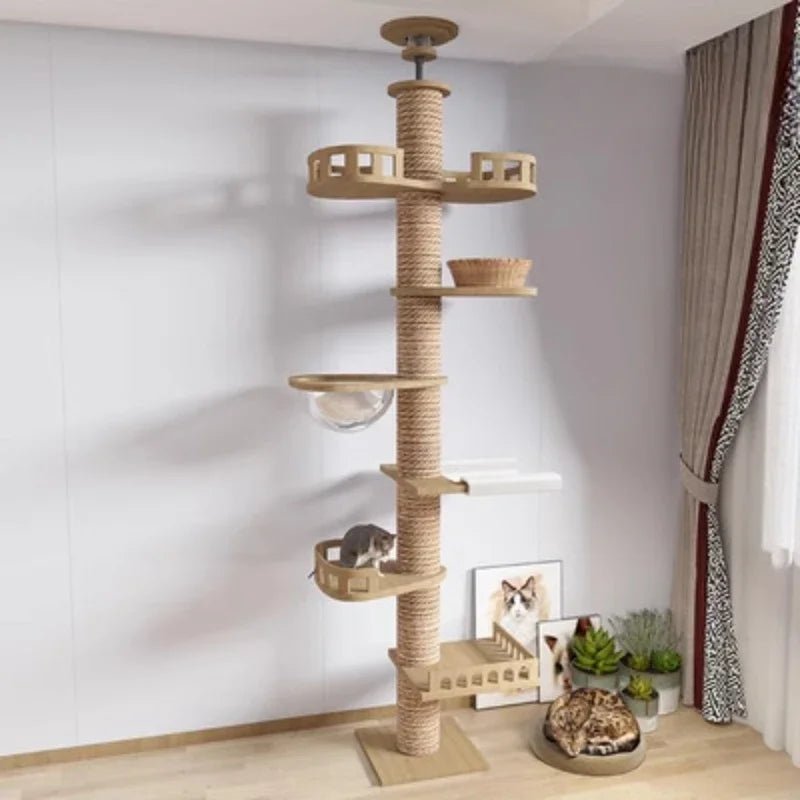 PurrPalace™ Kattenboom met Hangmat | Luxe Krabpaal voor Katten