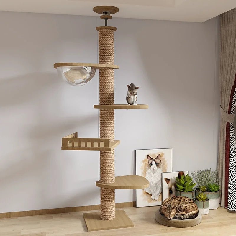 PurrPalace™ Kattenboom met Hangmat | Luxe Krabpaal voor Katten